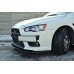 Накладка сплиттер на передний бампер вариант 2 на Mitsubishi Lancer X Evo